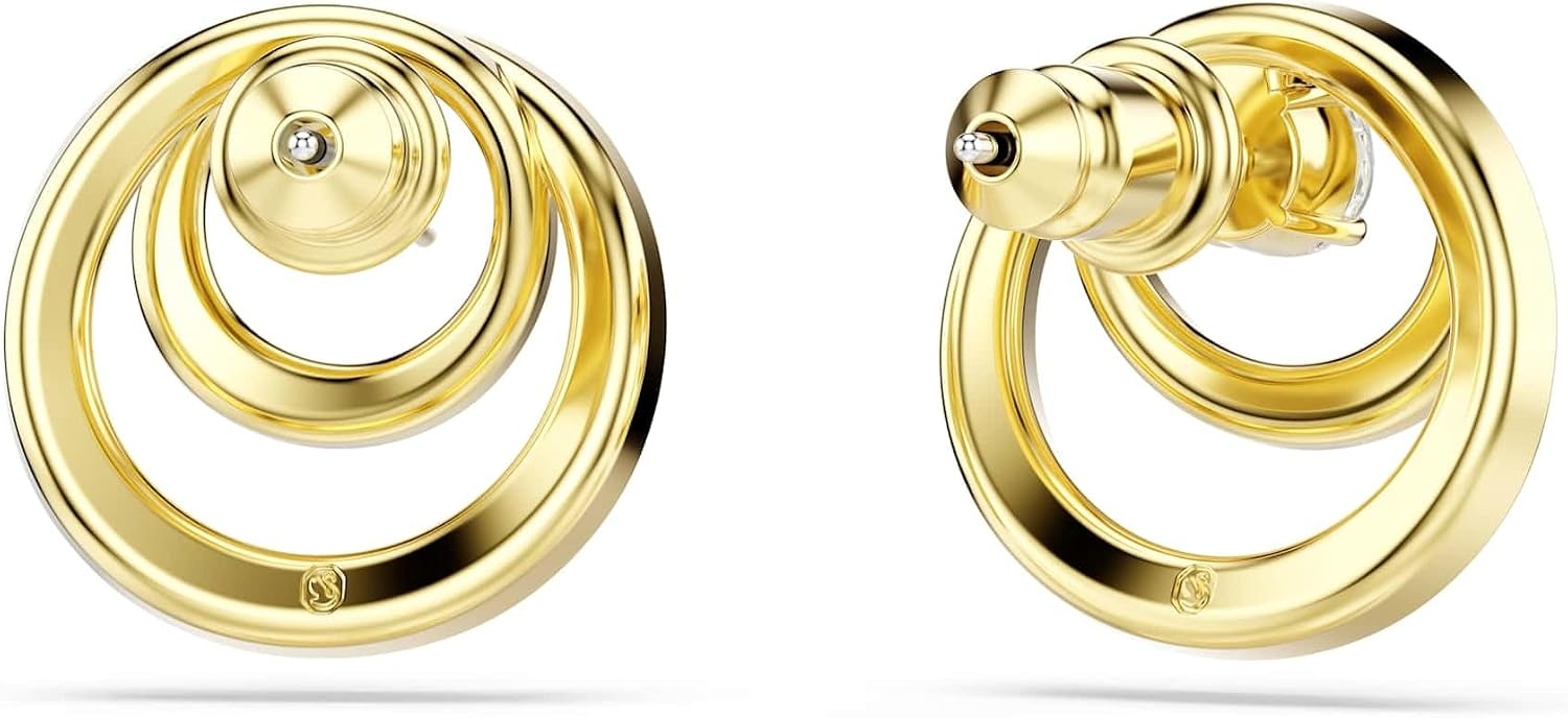image:imageSwarovski Hyperbola stud earrings Round cut White Goldtone plated Round Cut