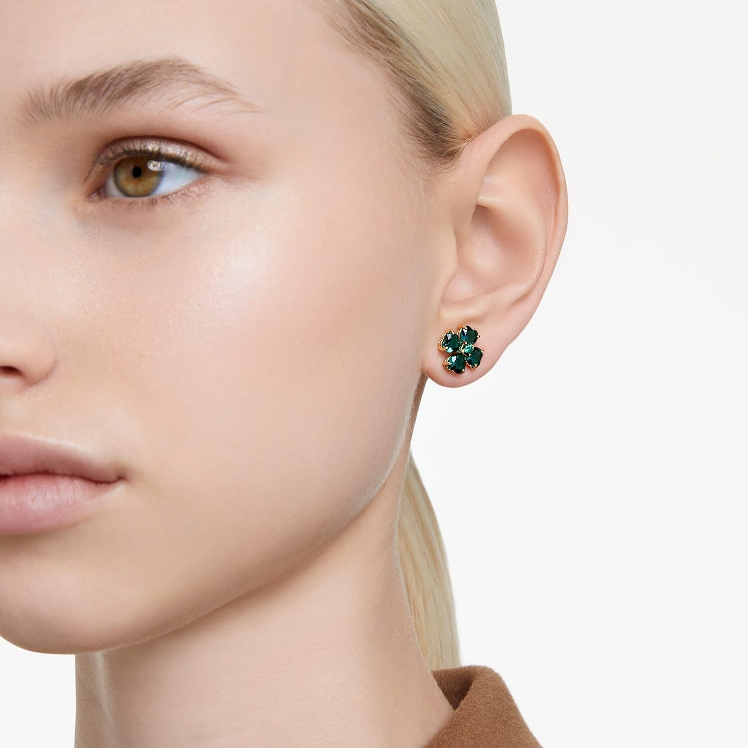 image:imageSwarovski Idyllia Clover Crystal Jewelry CollectionStud Earrings