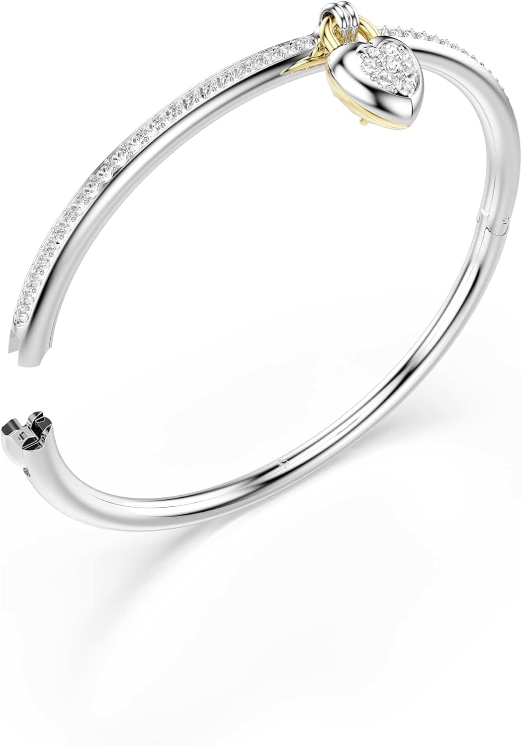 image:imageSwarovski Idyllia bangle Mixed cuts Heart Pink Mixed metal finish