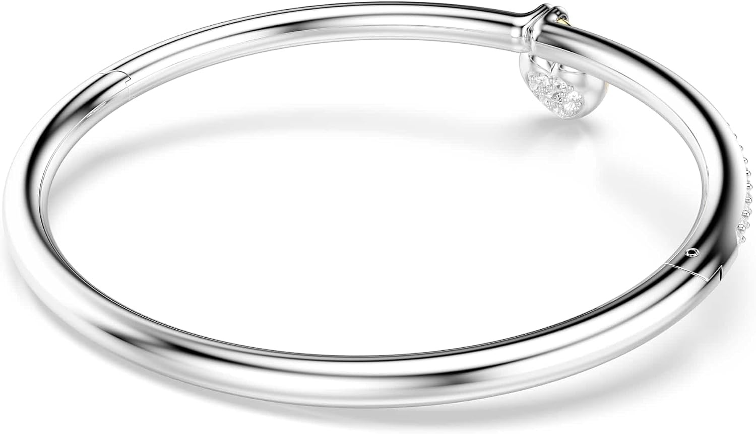 image:imageSwarovski Idyllia bangle Mixed cuts Heart Pink Mixed metal finish
