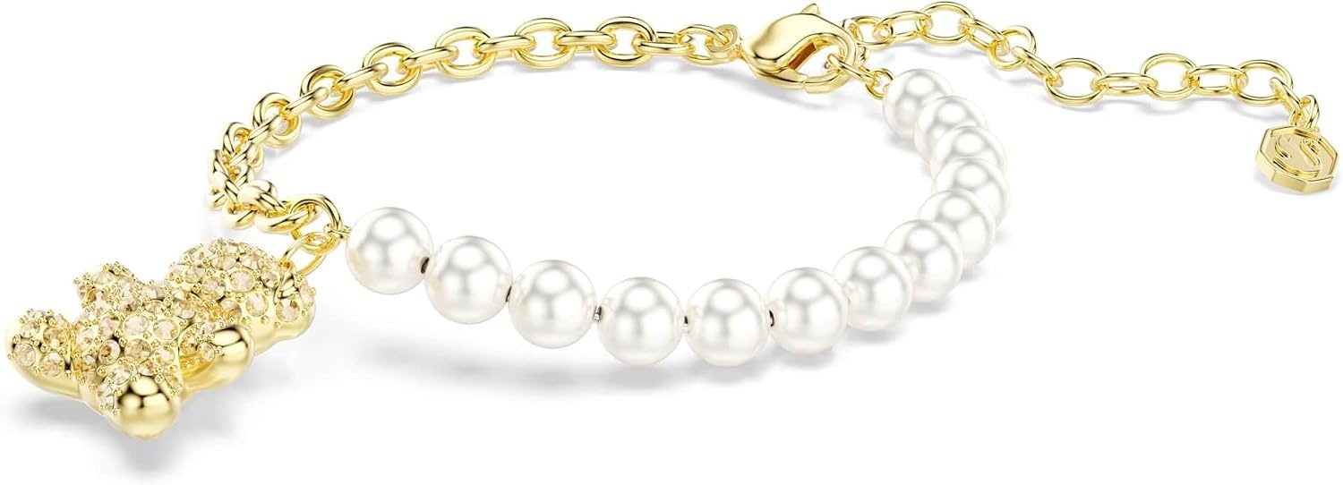 image:imageSwarovski Idyllia bracelet Crystal pearl Round cut Teddy Gold tSwarovski One GoldtSwarovski One plated