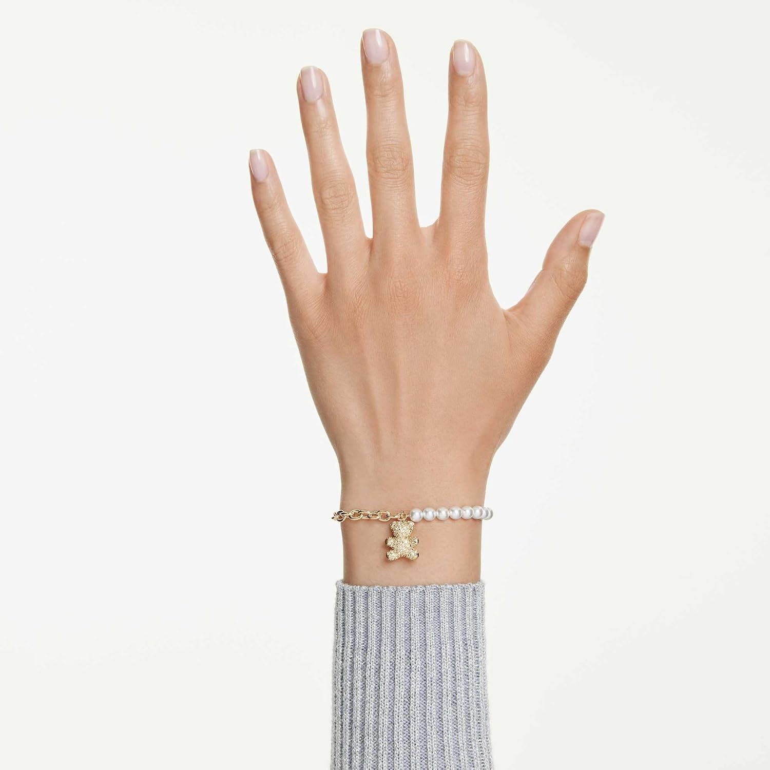 image:imageSwarovski Idyllia bracelet Crystal pearl Round cut Teddy Gold tSwarovski One GoldtSwarovski One plated