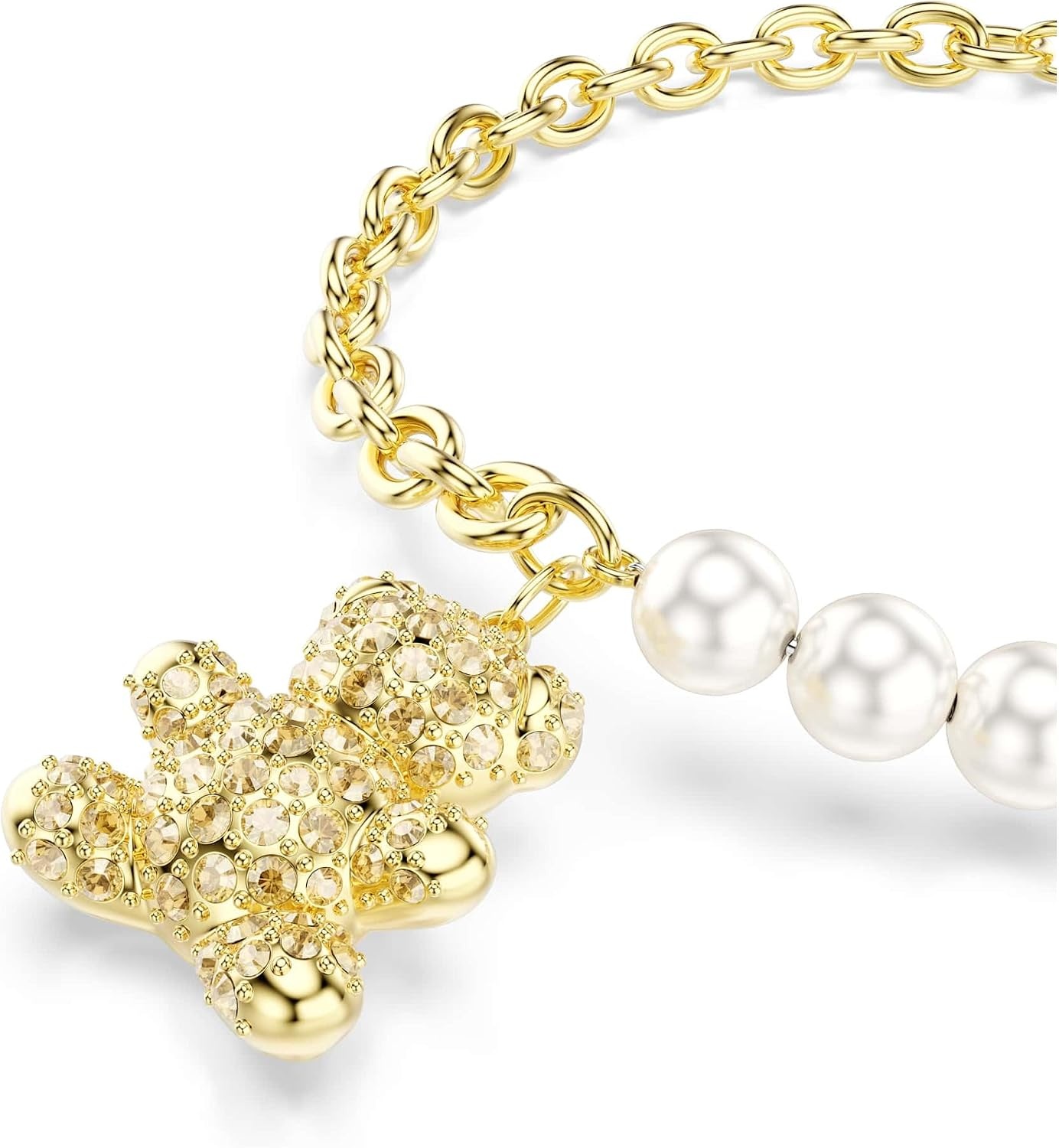 image:imageSwarovski Idyllia bracelet Crystal pearl Round cut Teddy Gold tSwarovski One GoldtSwarovski One plated