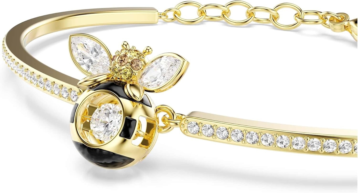 image:imageSwarovski Idyllia bracelet Mixed cuts Bee Multicolored GoldtSwarovski One plated