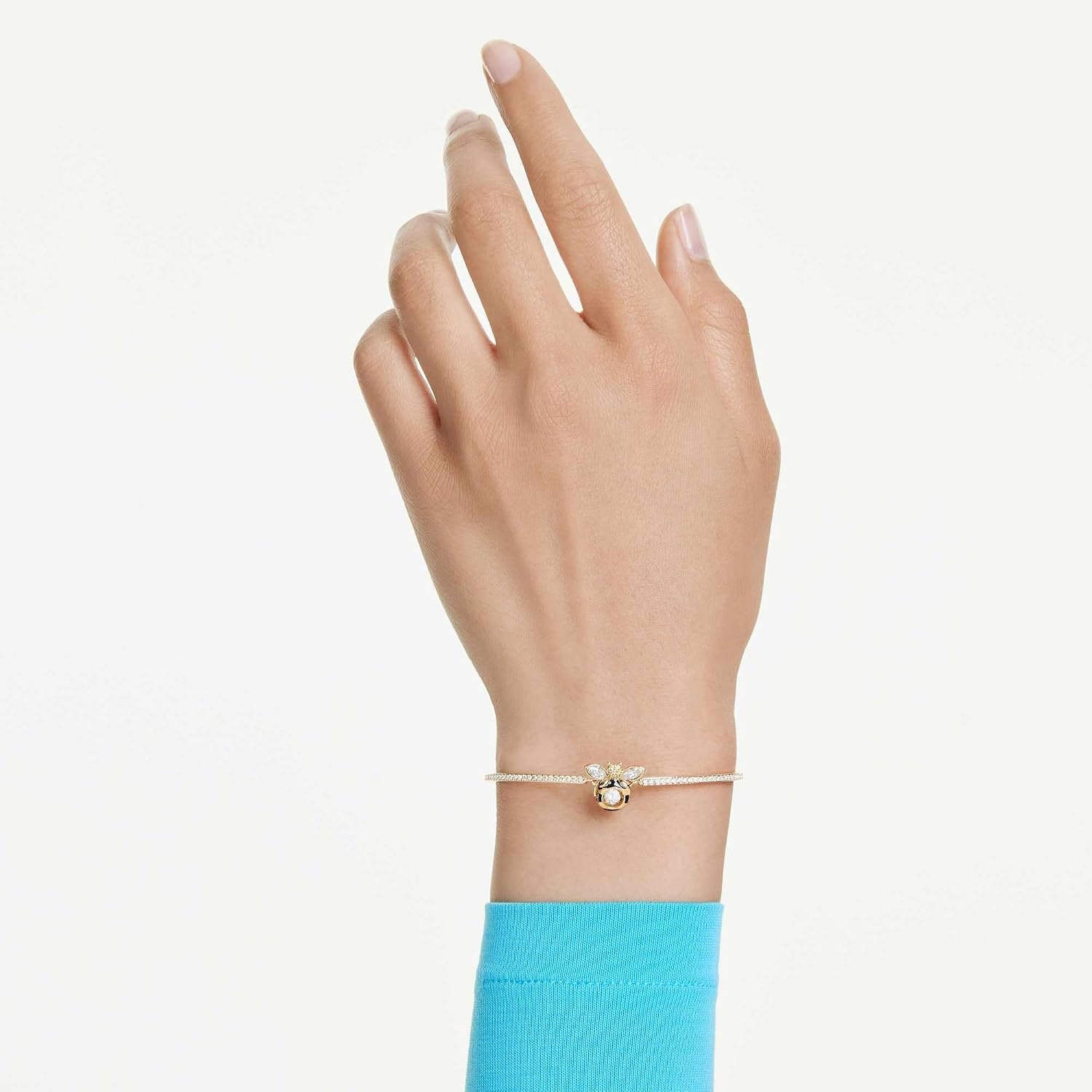 image:imageSwarovski Idyllia bracelet Mixed cuts Bee Multicolored GoldtSwarovski One plated