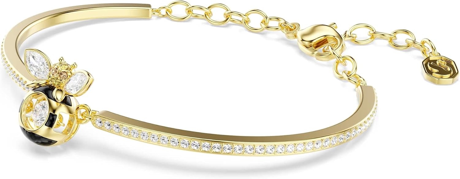 image:imageSwarovski Idyllia bracelet Mixed cuts Bee Multicolored GoldtSwarovski One plated