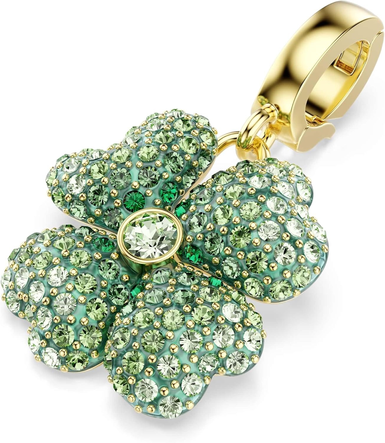 image:imageSwarovski Idyllia charm Clover Green Goldtone plated