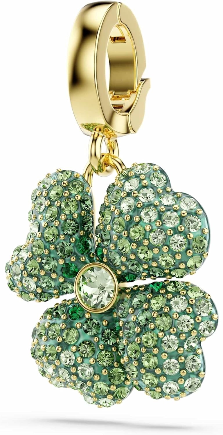 image:imageSwarovski Idyllia charm Clover Green Goldtone plated