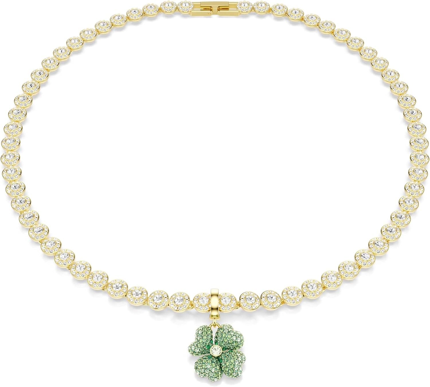 image:imageSwarovski Idyllia charm Clover Green Goldtone plated