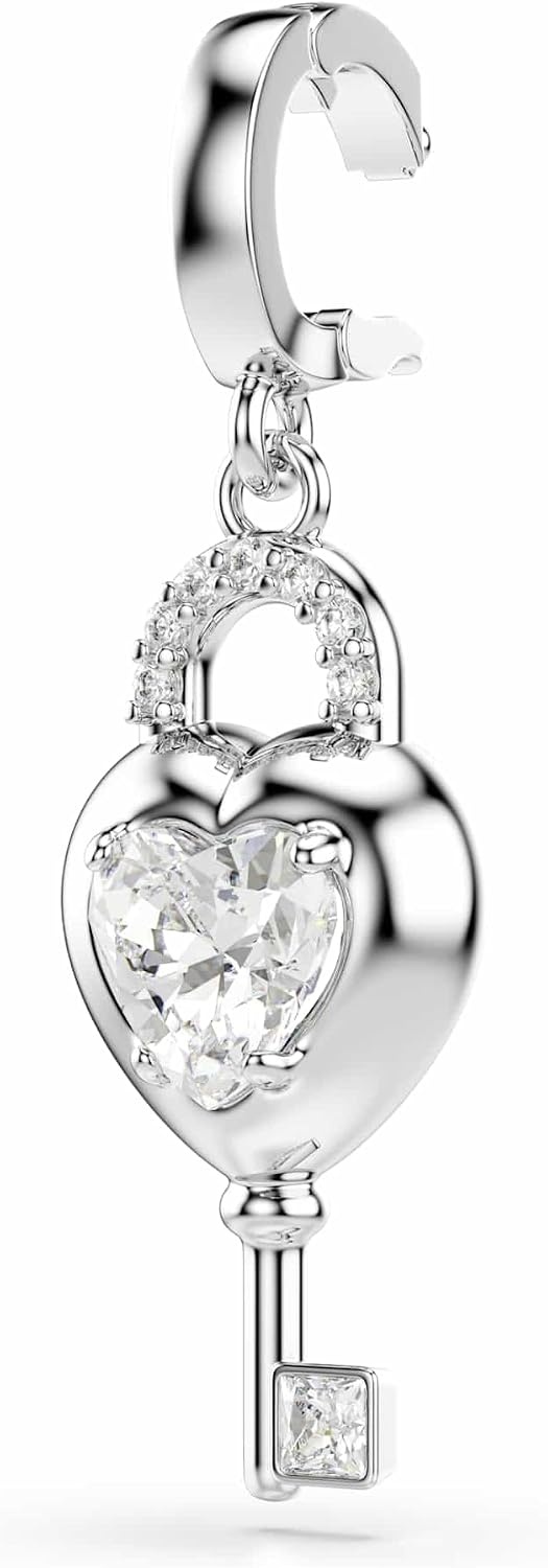 image:imageSwarovski Idyllia charm Mixed cuts Heart with key White Rhodium plated