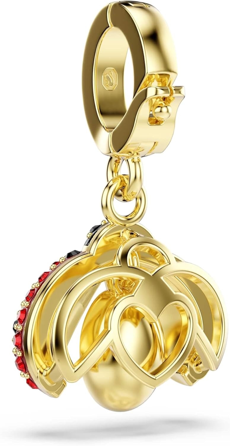 image:imageSwarovski Idyllia charm Mixed cuts Ladybug Red Goldtone plated