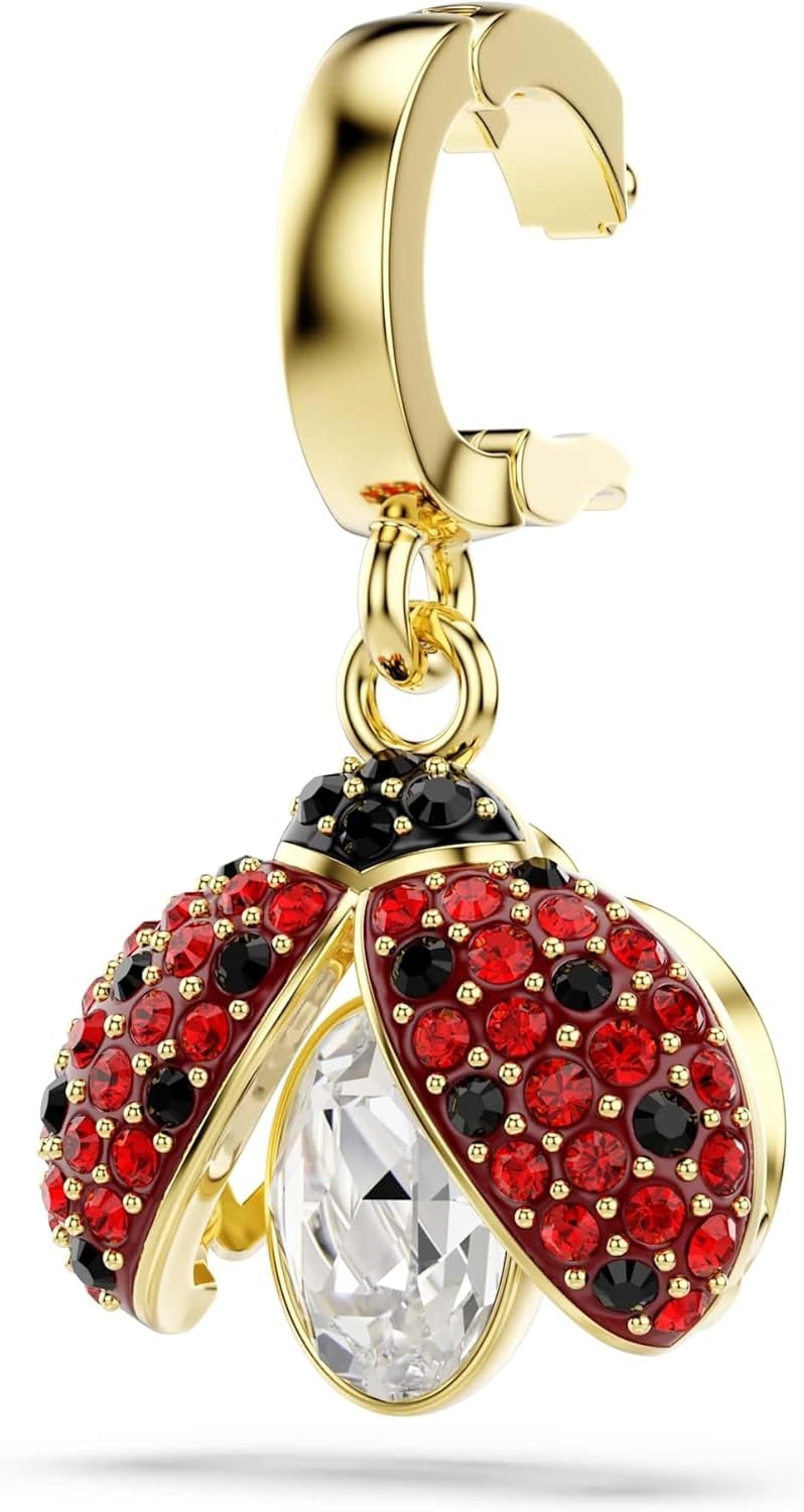 image:imageSwarovski Idyllia charm Mixed cuts Ladybug Red Goldtone plated