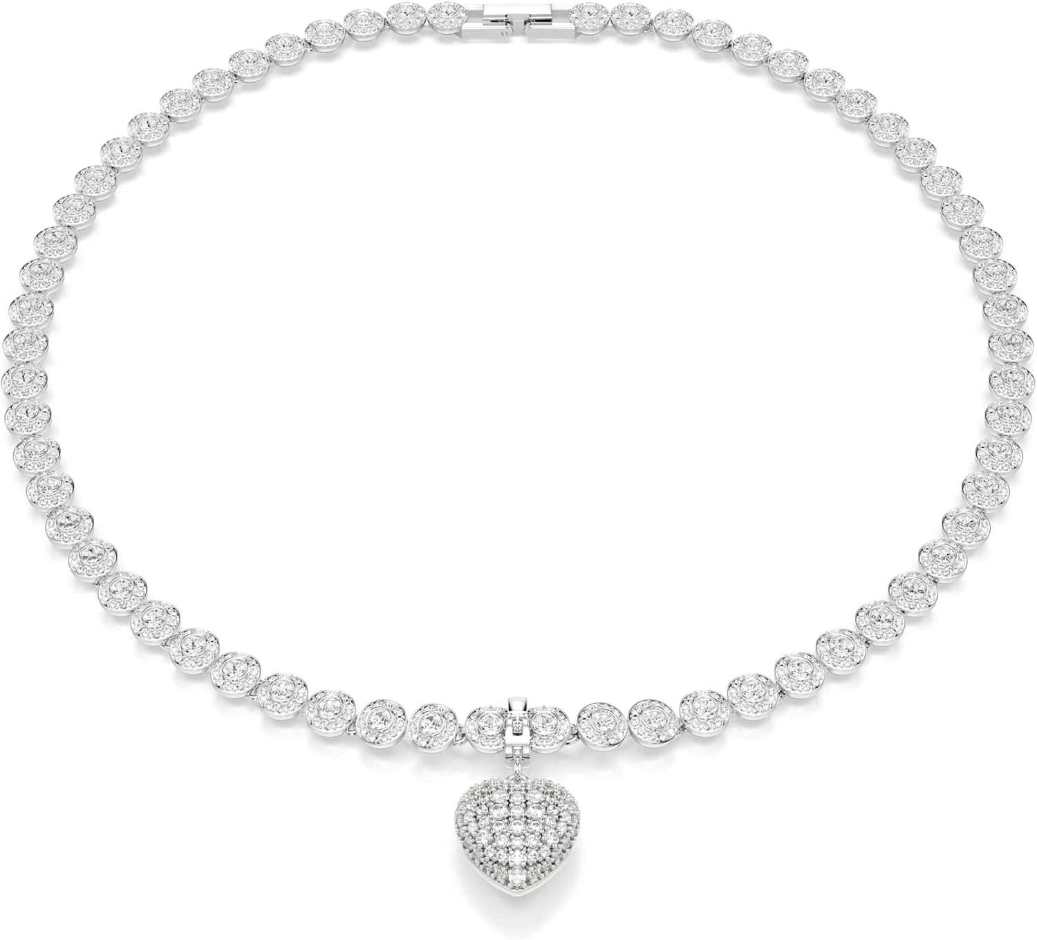 image:imageSwarovski Idyllia charm Mixed cuts Pearlcolored coating Heart White Rhodium plated