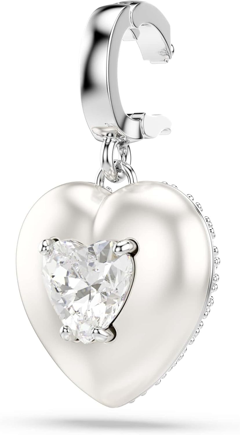 image:imageSwarovski Idyllia charm Mixed cuts Pearlcolored coating Heart White Rhodium plated