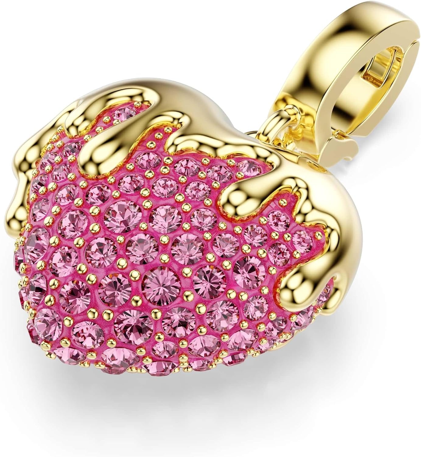 image:imageSwarovski Idyllia charm Round cut Heart Pink Goldtone plated