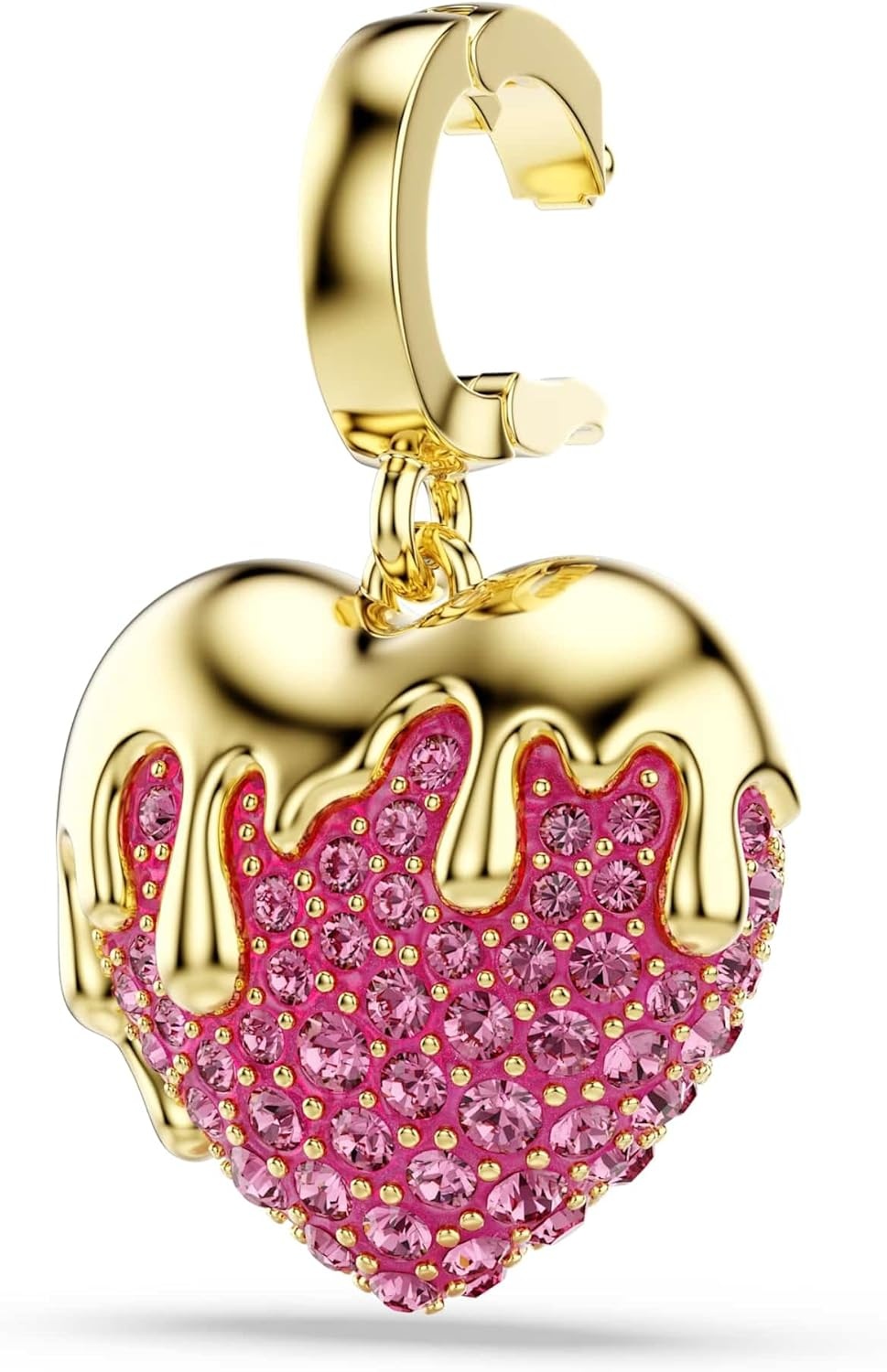 image:imageSwarovski Idyllia charm Round cut Heart Pink Goldtone plated