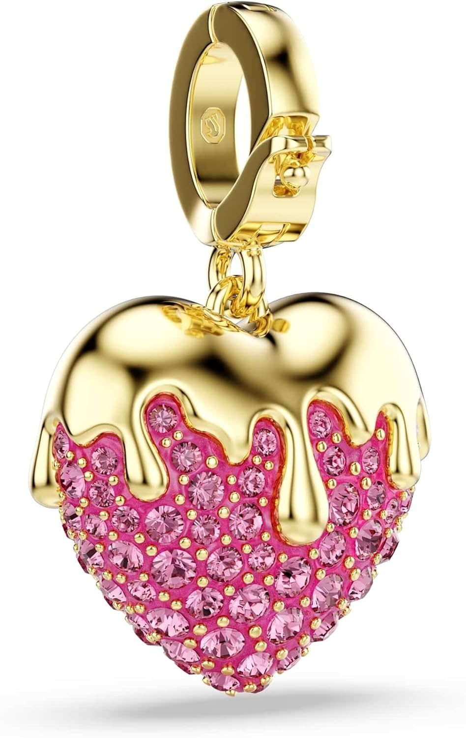 image:imageSwarovski Idyllia charm Round cut Heart Pink Goldtone plated