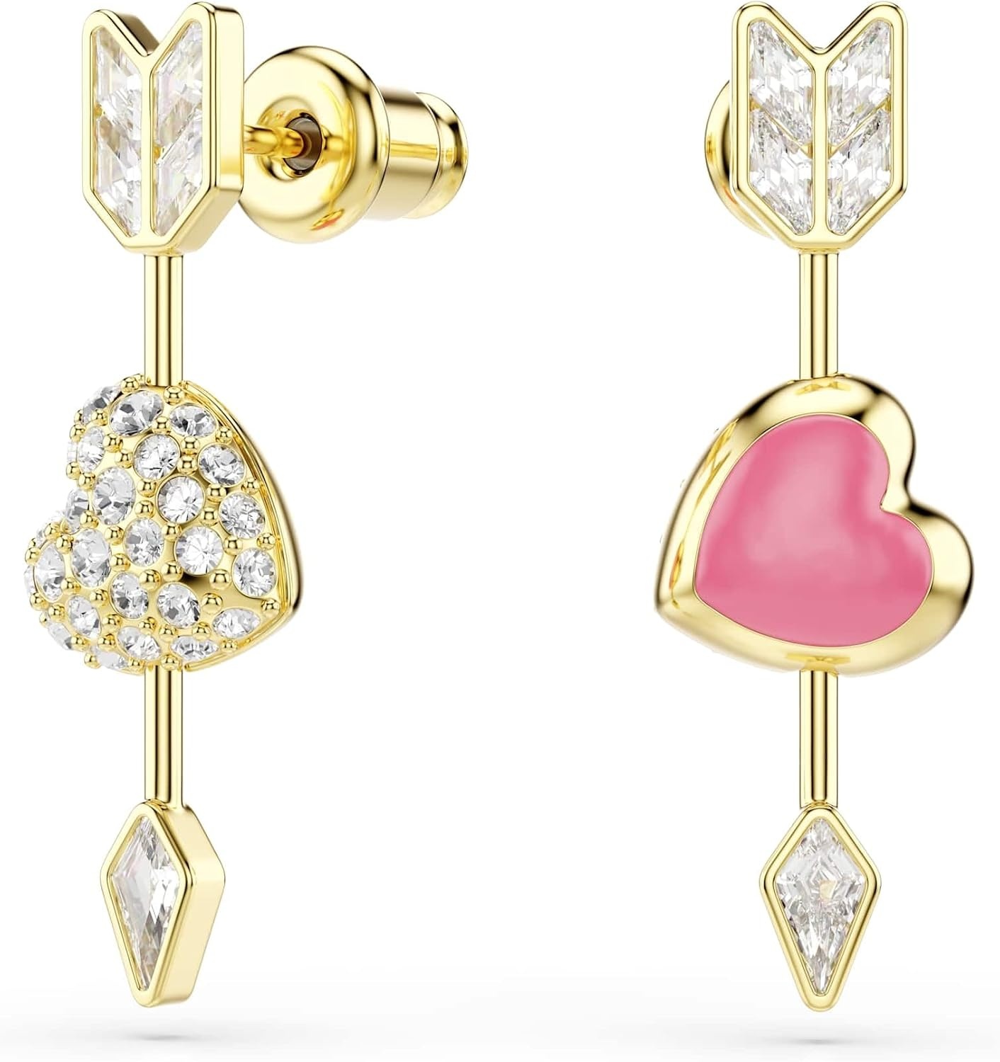 image:imageSwarovski Idyllia drop earrings Mixed cuts Heart with arrow White Goldtone plated