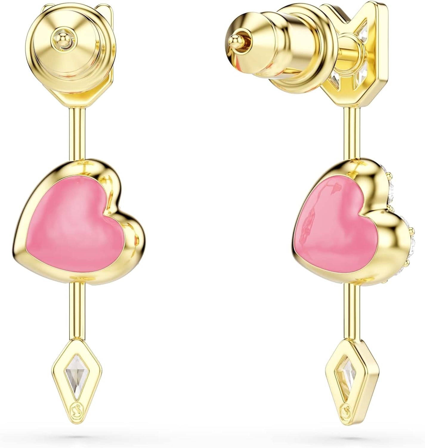 image:imageSwarovski Idyllia drop earrings Mixed cuts Heart with arrow White Goldtone plated