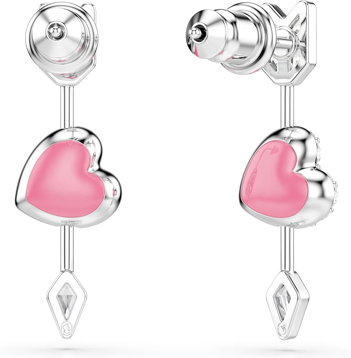 image:imageSwarovski Idyllia drop earrings Mixed cuts Heart with arrow White Rhodium plated