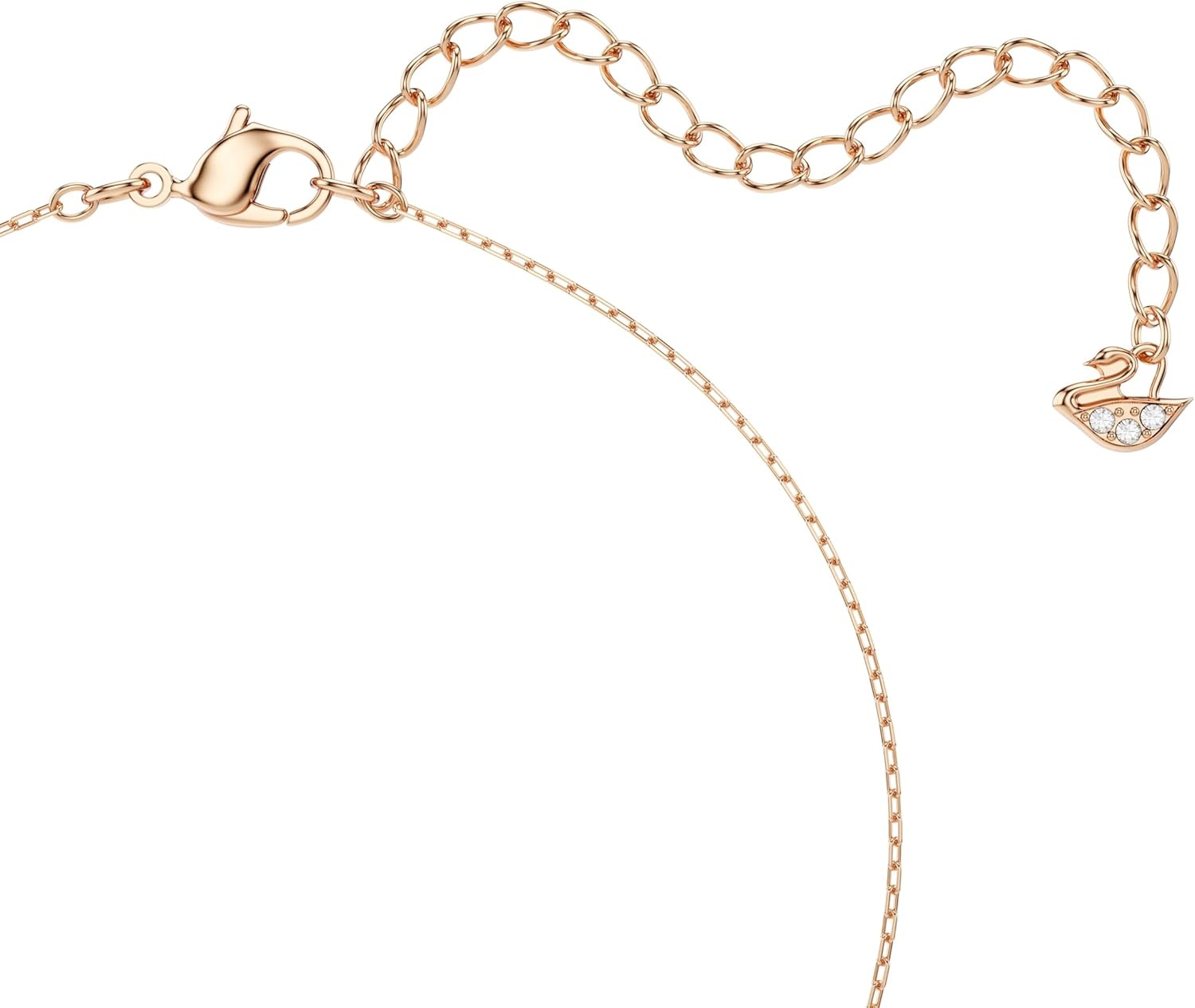 image:imageSwarovski Infinity Heart Jewelry Collection Necklaces and Bracelets Rose Gold amp Rhodium Tone Finish Clear CrystalsPendant Necklace