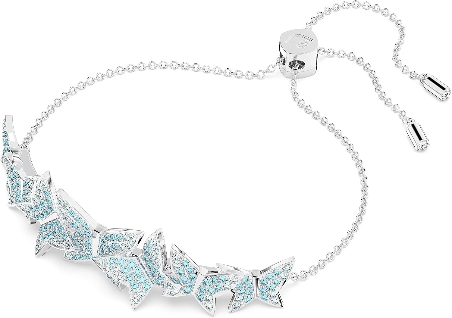 image:imageSwarovski Lilia Butterfly Necklace Earrings and Bracelet Crystal Jewelry Collection Blue Crystals in a Rhodium Tone Finished SettingBracelet