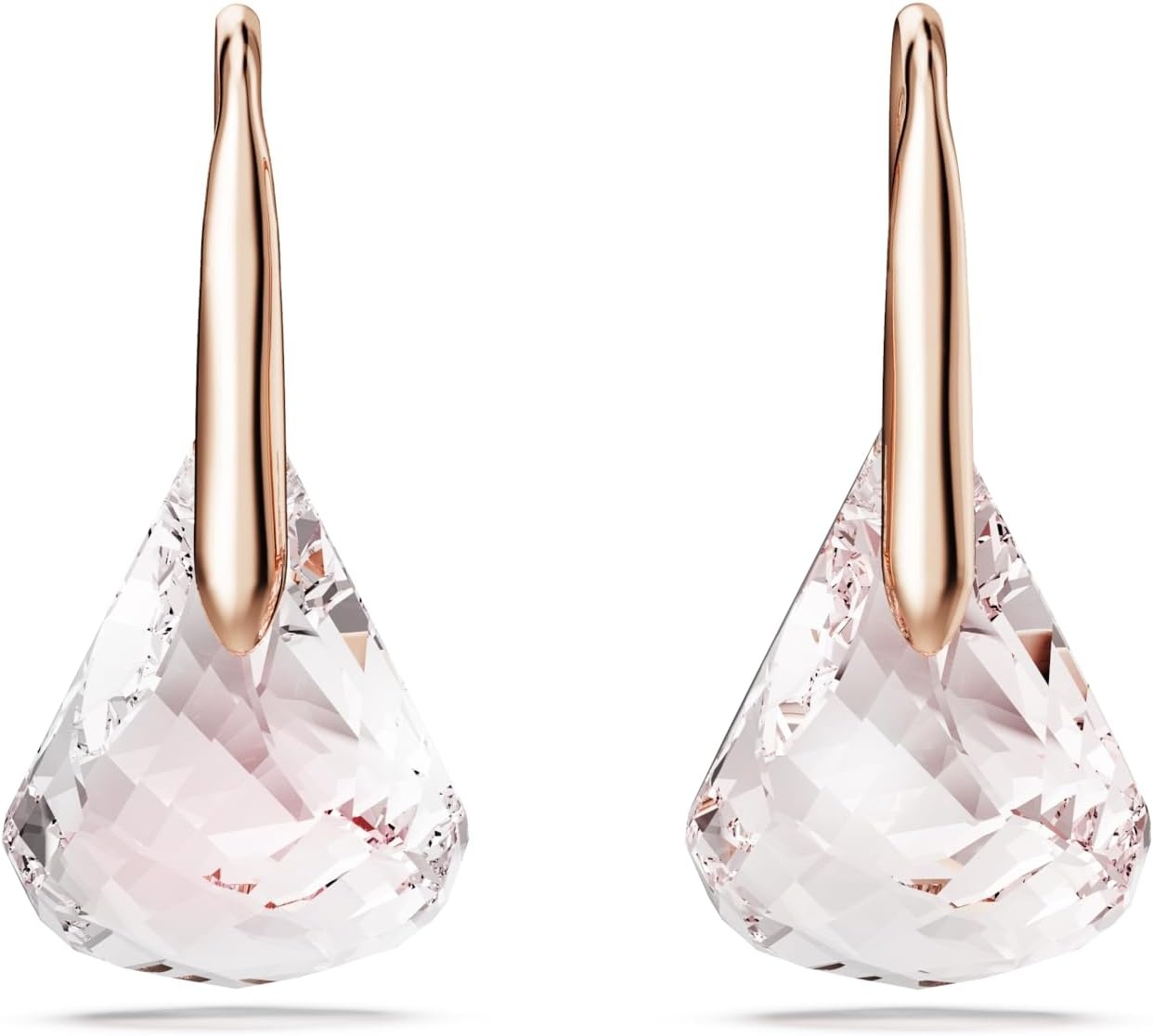image:imageSwarovski Lunar drop earrings Pink Rose goldtone finish