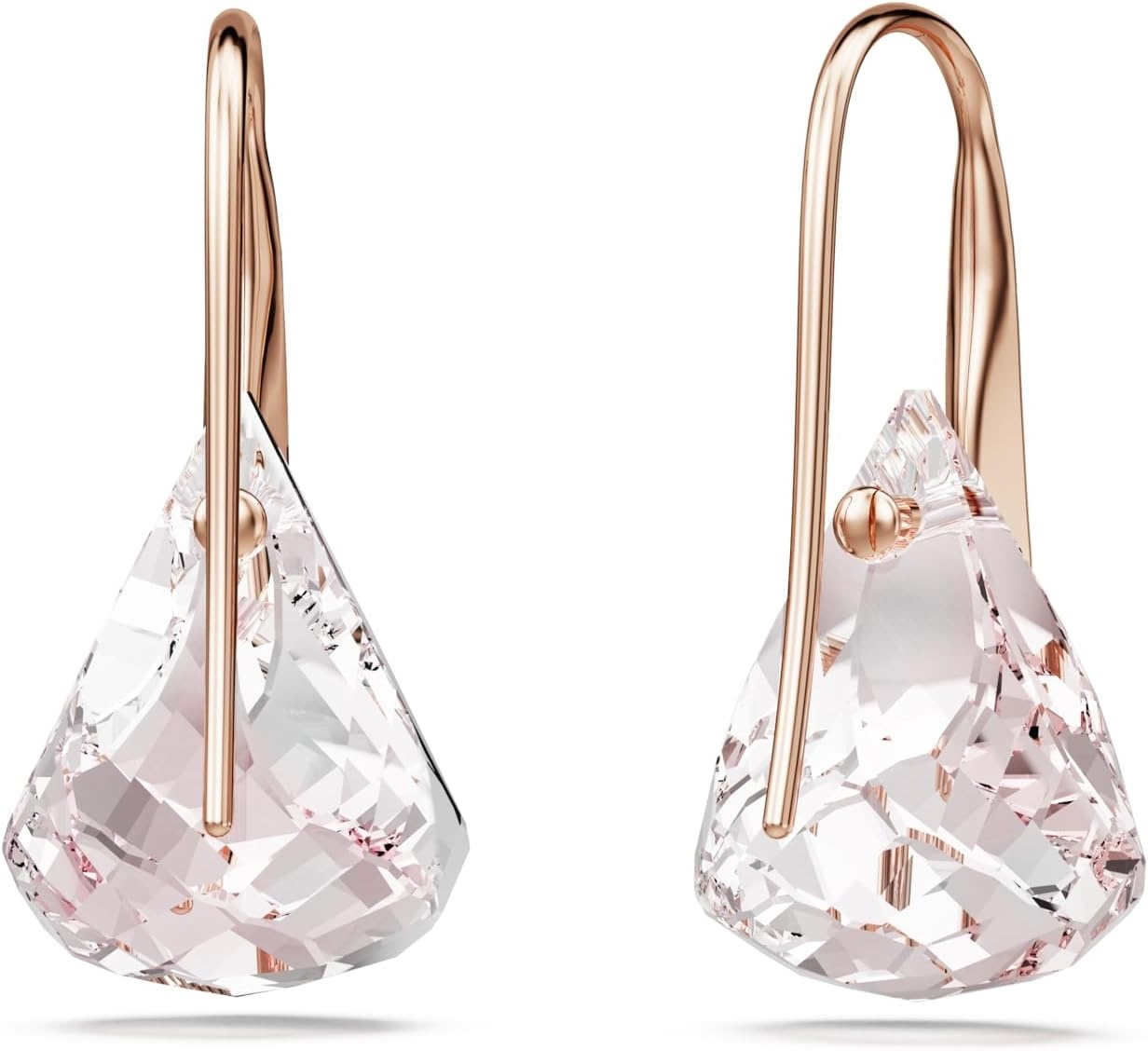 image:imageSwarovski Lunar drop earrings Pink Rose goldtone finish
