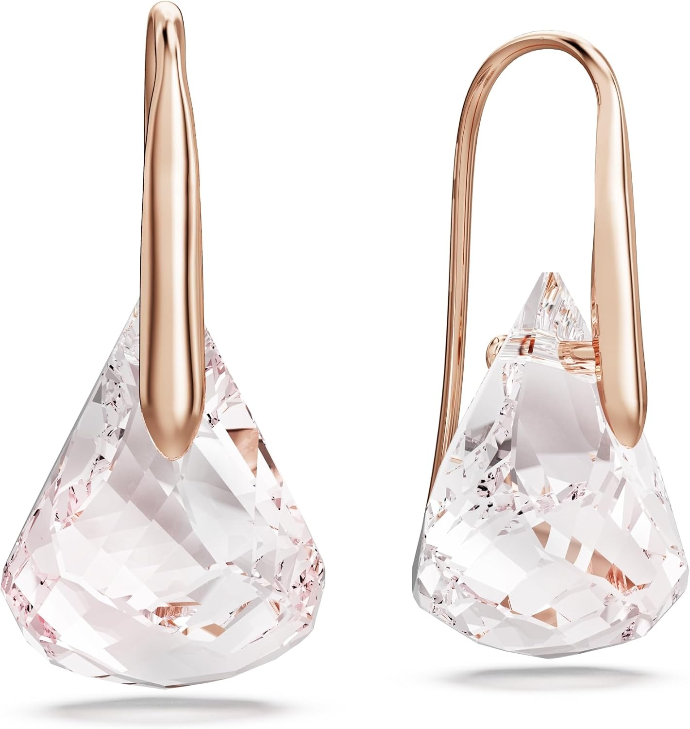 image:imageSwarovski Lunar drop earrings Pink Rose goldtone finish