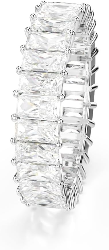 image:imageSwarovski Matrix Ring Baguette Cut Crystal Multicolor Crystals Rose GoldTone GoldTone and Rhodium FinishesClear Crystal
