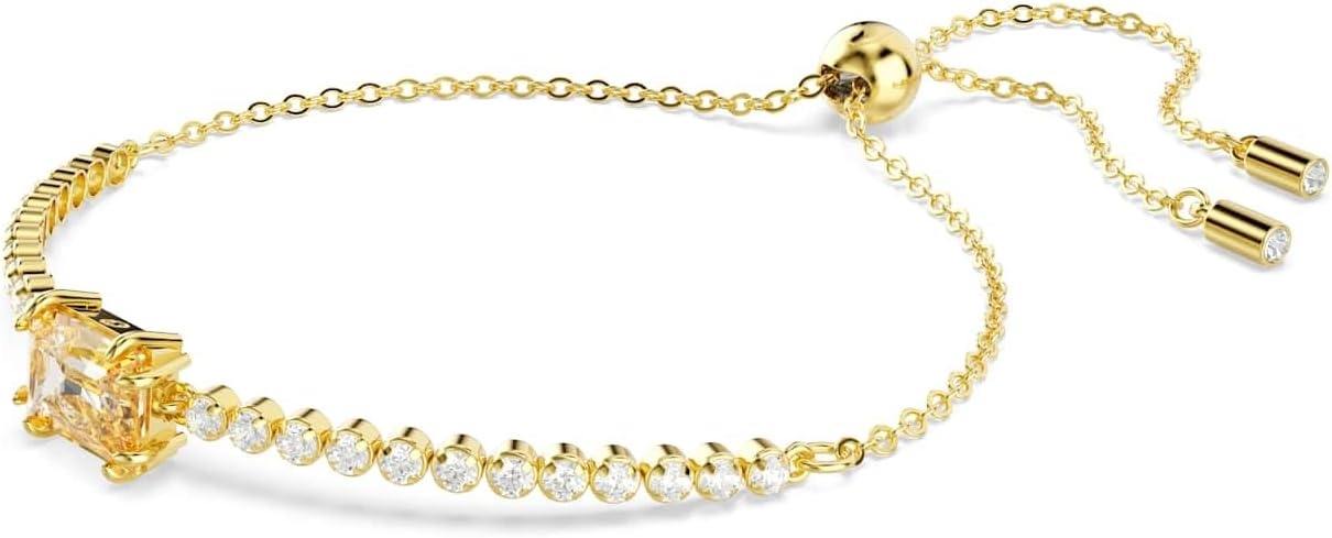 image:imageSwarovski Matrix Tennis Bracelet Green Blue Crystals Rhodium FinishClear Crystal