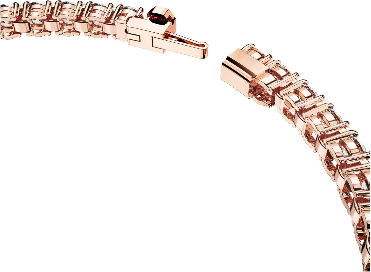 image:imageSwarovski Matrix Tennis Bracelet Round Cut Crystals Pink Blue Black Clear Rhodium GoldTone and Rose GoldTone FinishesClear Crystal