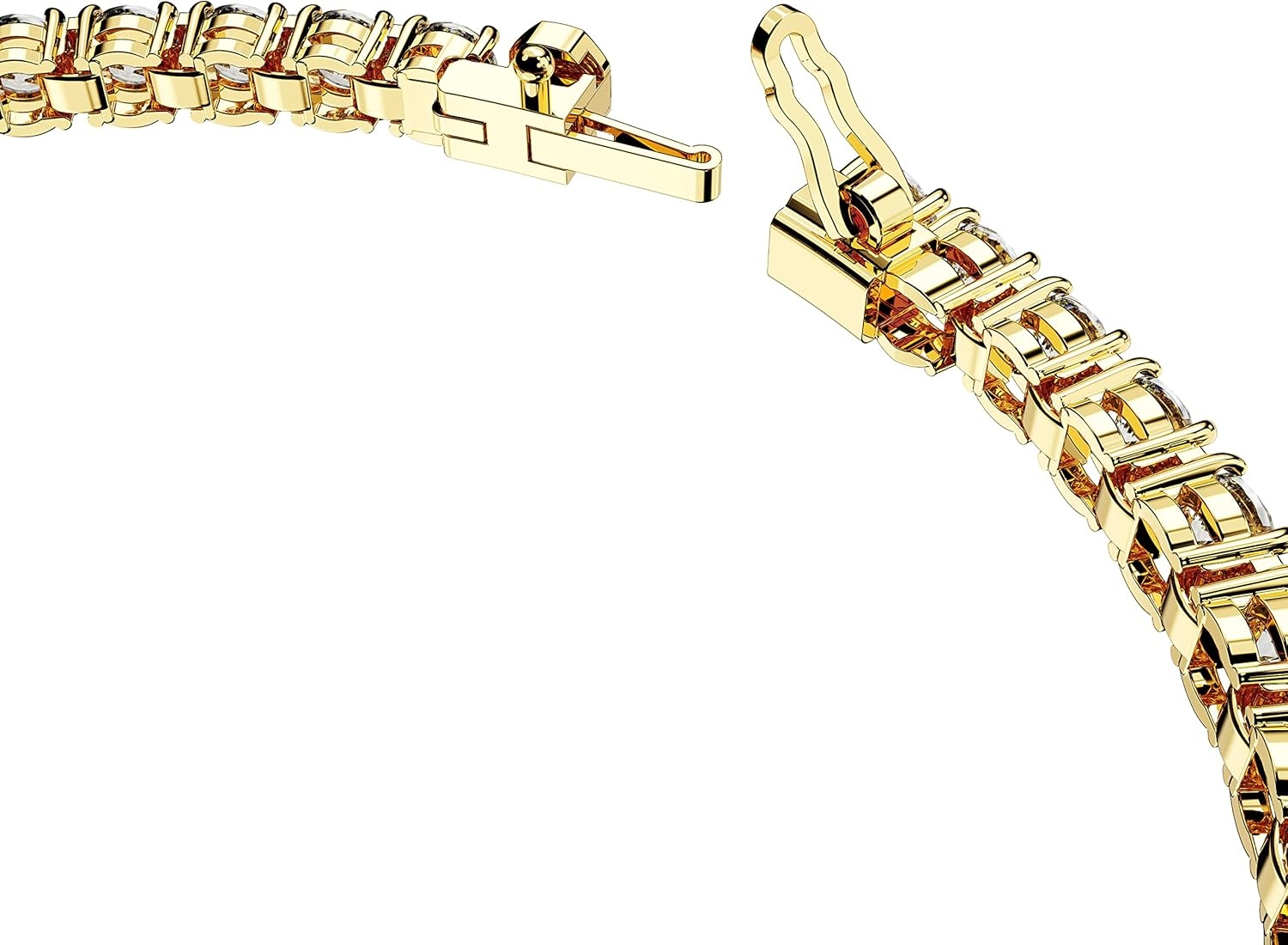 image:imageSwarovski Matrix Tennis Bracelet Round Cut Crystals Pink Blue Black Clear Rhodium GoldTone and Rose GoldTone FinishesClear Crystal
