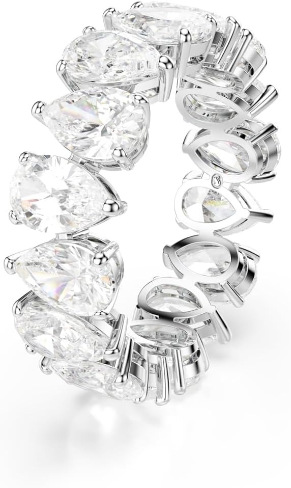 image:imageSwarovski Matrix Vittore Ring PearShaped Crystal Stones Rhodium FinishNew Pear