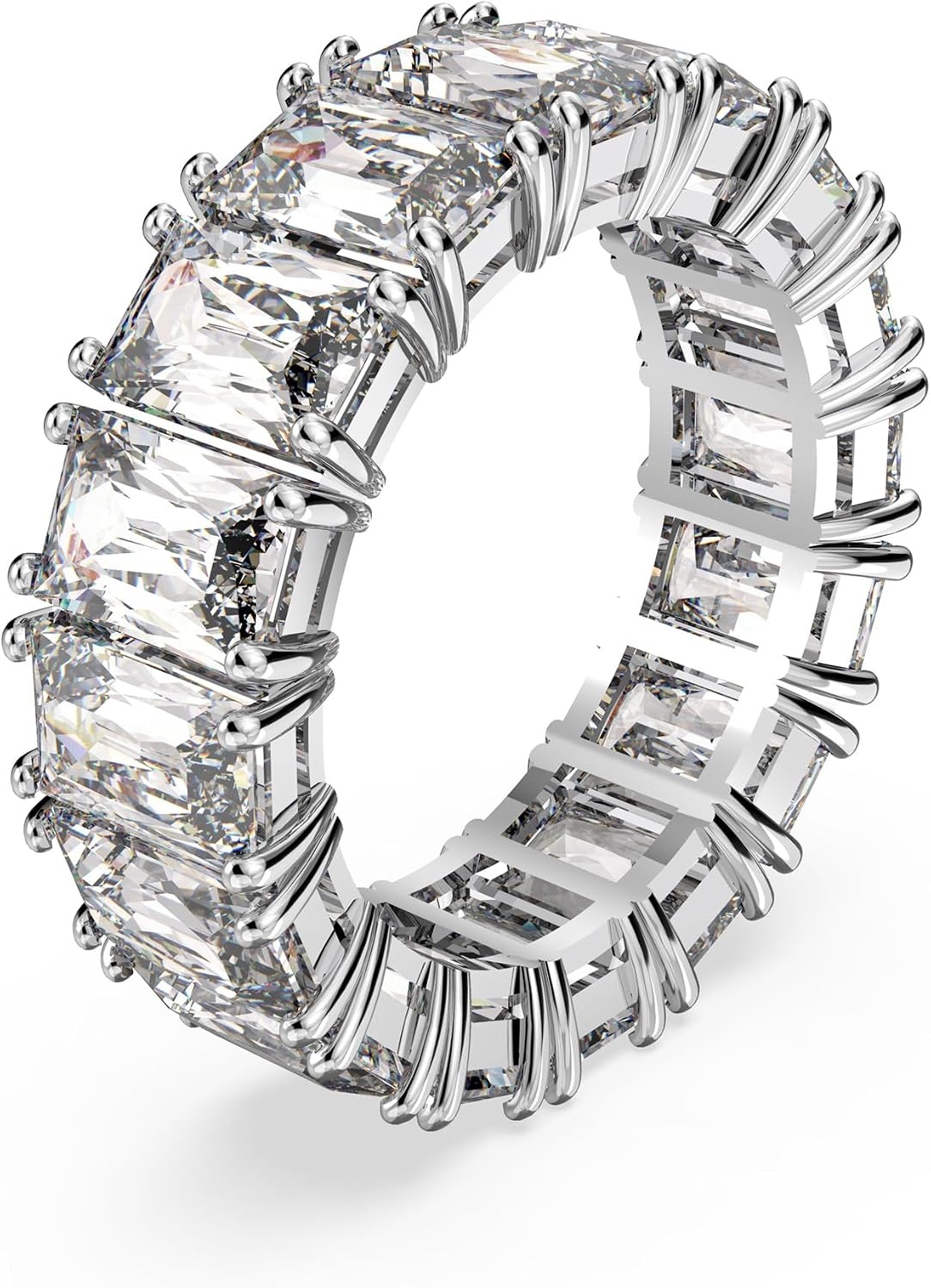 image:imageSwarovski Matrix Vittore Ring Rectangular Cut Crystals Rhodium FinishEU 50 US 475