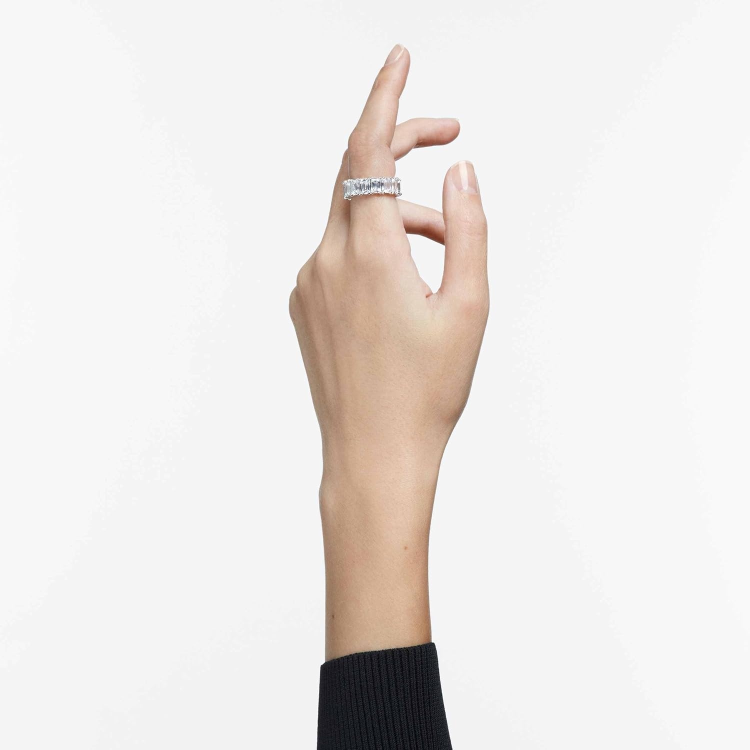 image:imageSwarovski Matrix Vittore Ring Rectangular Cut Crystals Rhodium FinishEU 55 US 675