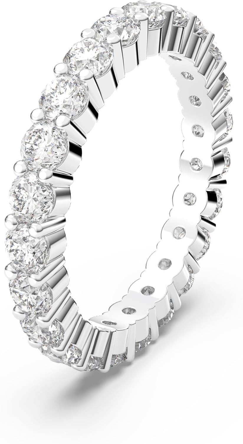 image:imageSwarovski Matrix Vittore Ring Round Cut Clear Crystals Rhodium FinishEU 50 US 475