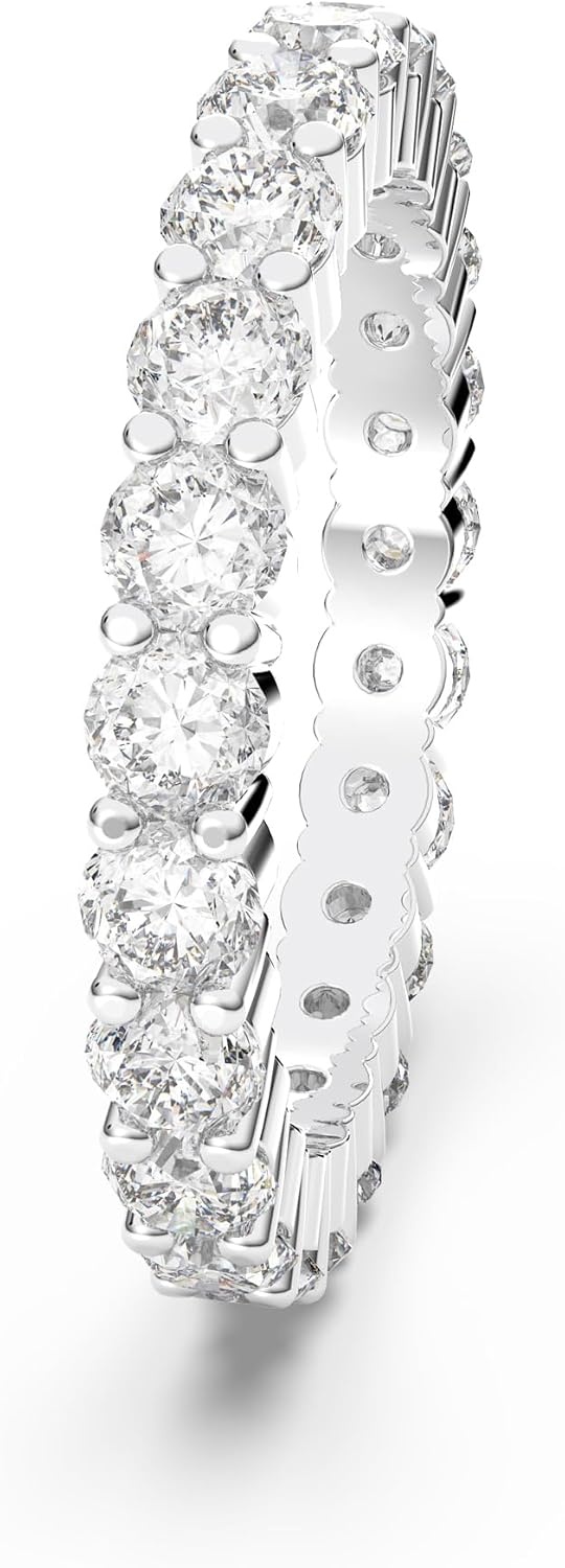 image:imageSwarovski Matrix Vittore Ring Round Cut Clear Crystals Rhodium FinishEU 50 US 475