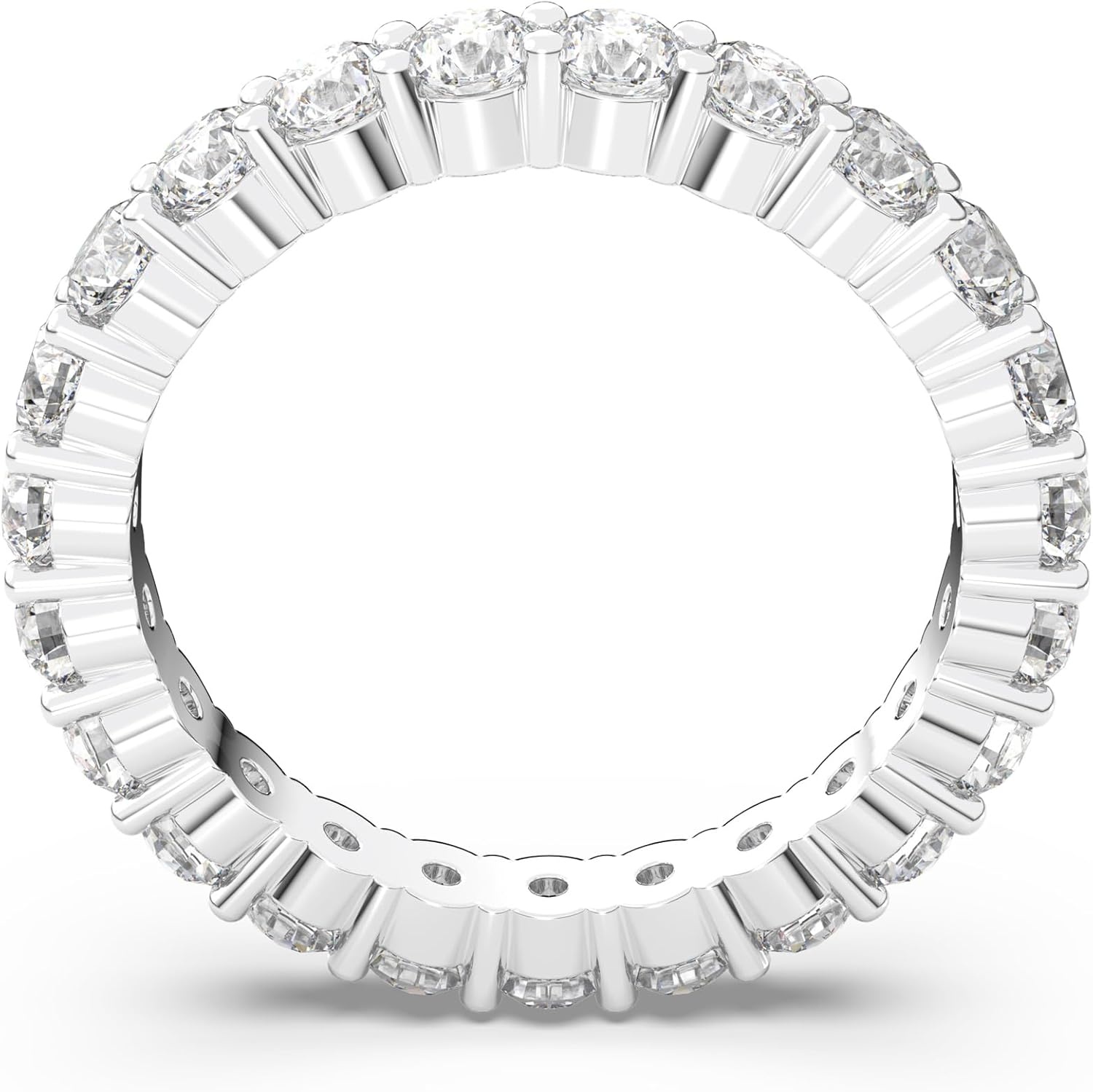 image:imageSwarovski Matrix Vittore Ring Round Cut Clear Crystals Rhodium FinishEU 58 US 8