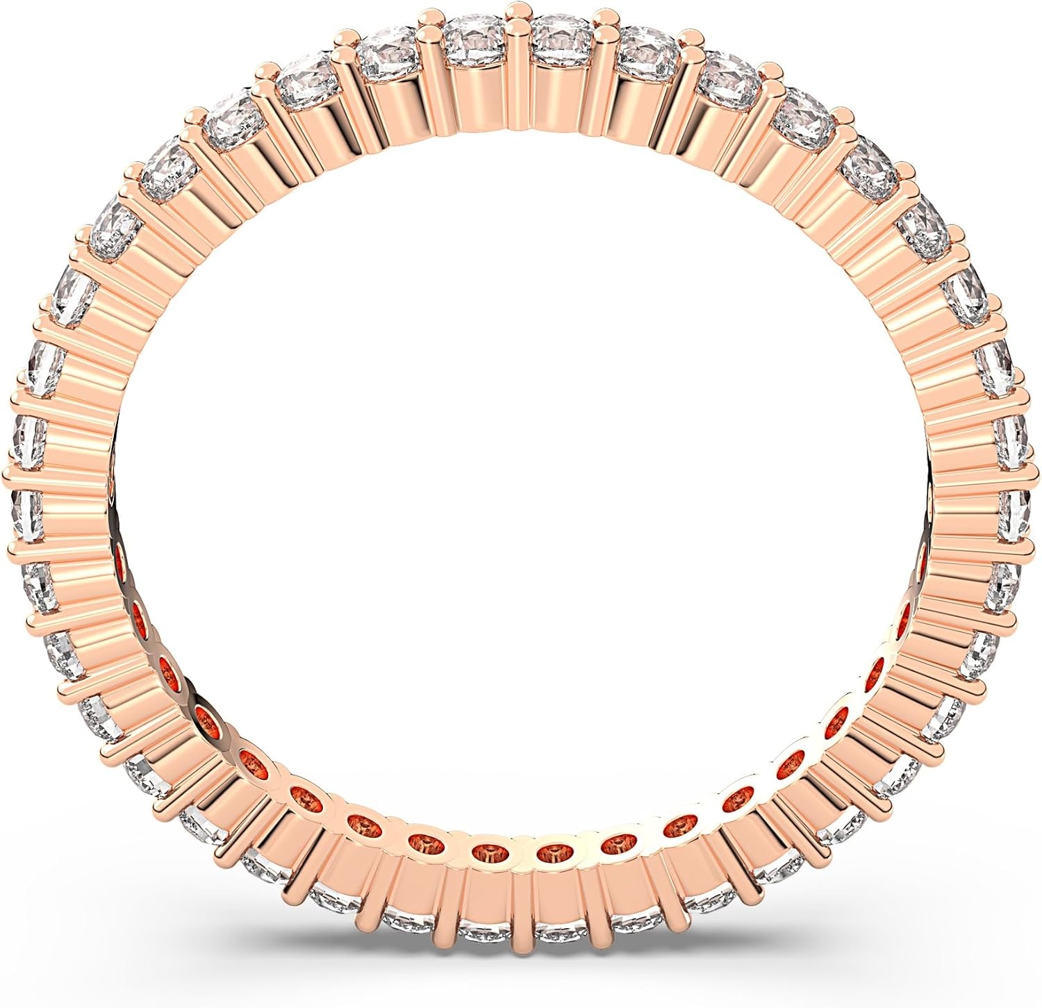 image:imageSwarovski Matrix Vittore Ring Round Cut Clear Crystals Rhodium and Rose GoldTone FinishesRoseGold Tone Finish