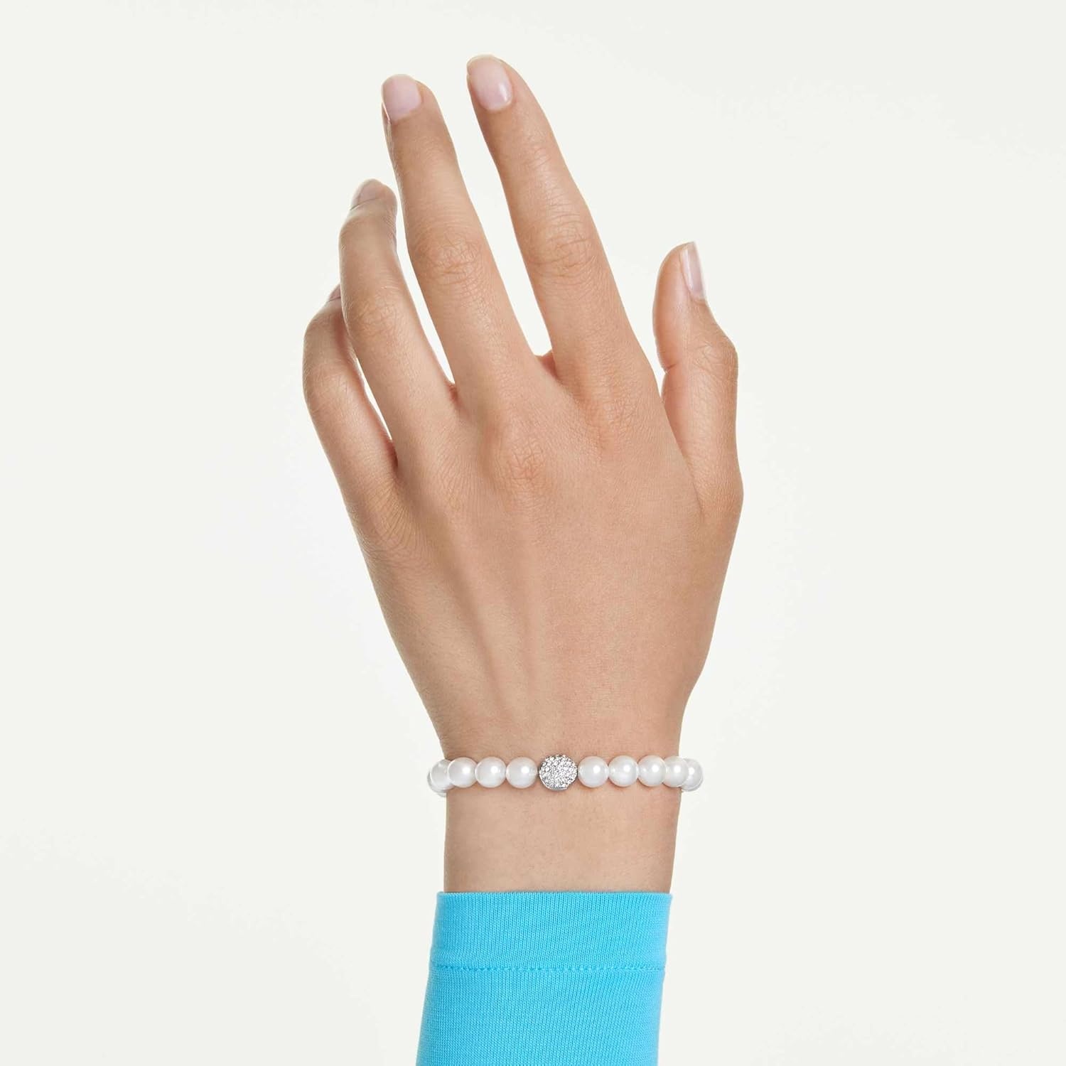 image:imageSwarovski Matrix bracelet Crystal pearl White Rhodium plated