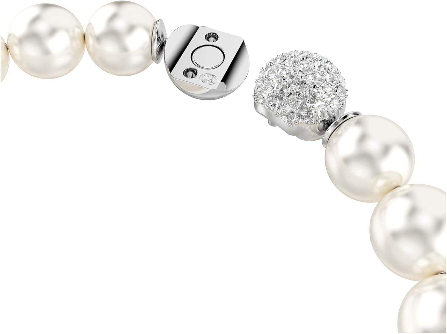 image:imageSwarovski Matrix bracelet Crystal pearl White Rhodium plated
