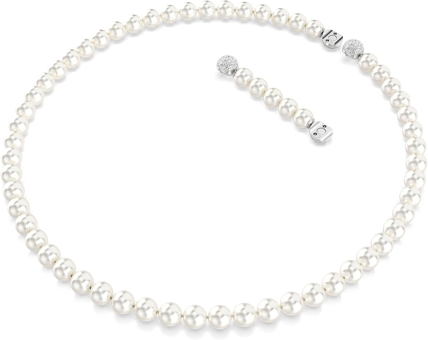 image:imageSwarovski Matrix necklace Crystal pearl White Rhodium plated
