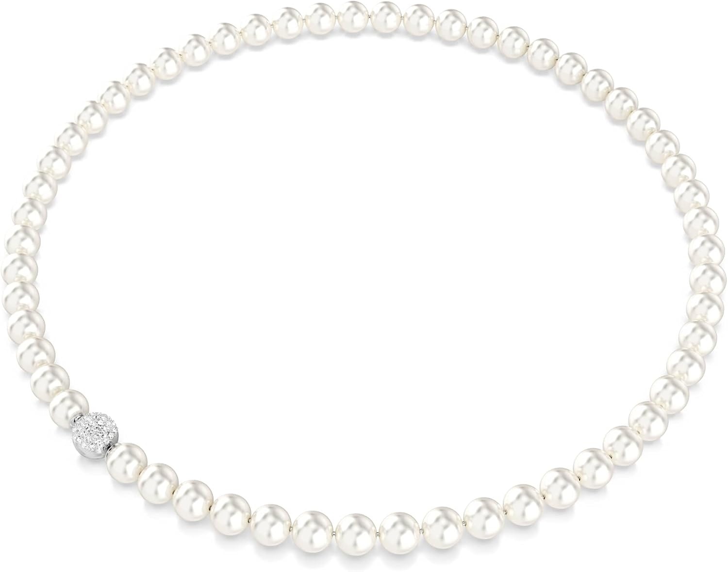 image:imageSwarovski Matrix necklace Crystal pearl White Rhodium plated