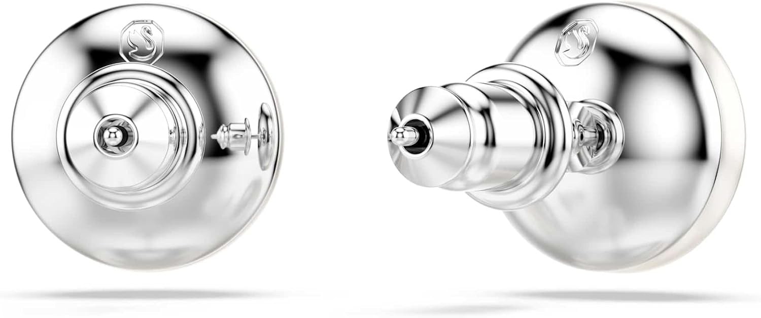 image:imageSwarovski Matrix stud earrings Crystal pearl White Rhodium plated
