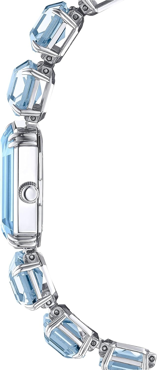 image:imageSwarovski Millenia Watch Blue Octagon Cut Crystals Sapphire Glass Centrepiece and Stainless Steel Accents Part of The Millenia Collection