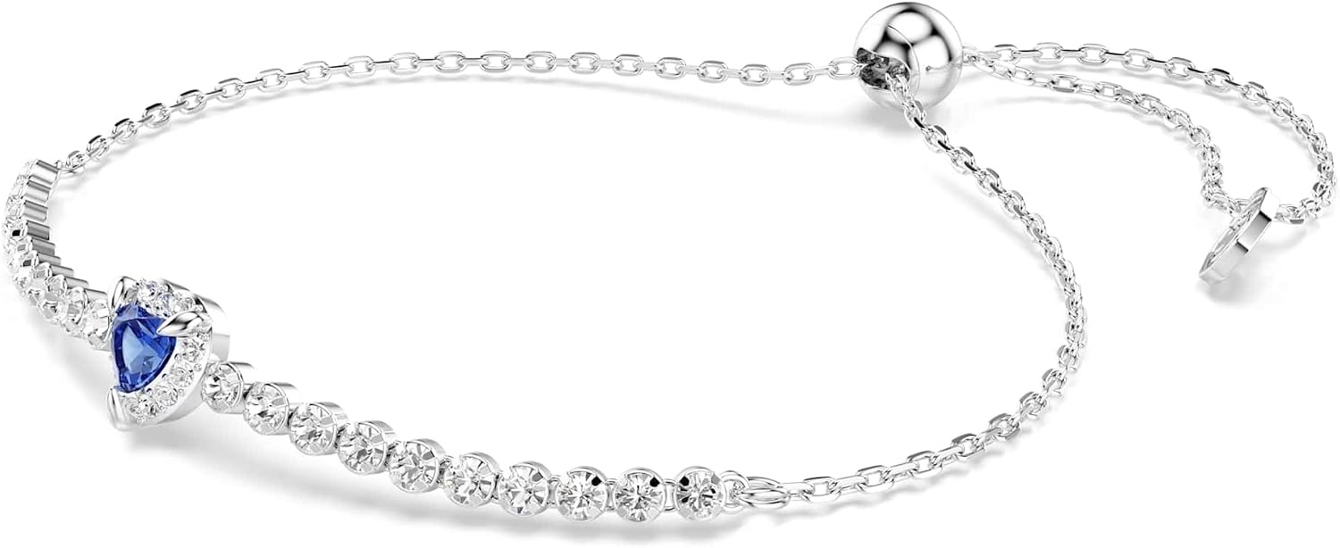 image:imageSwarovski One bracelet Mixed cuts Heart Blue Rhodium plated