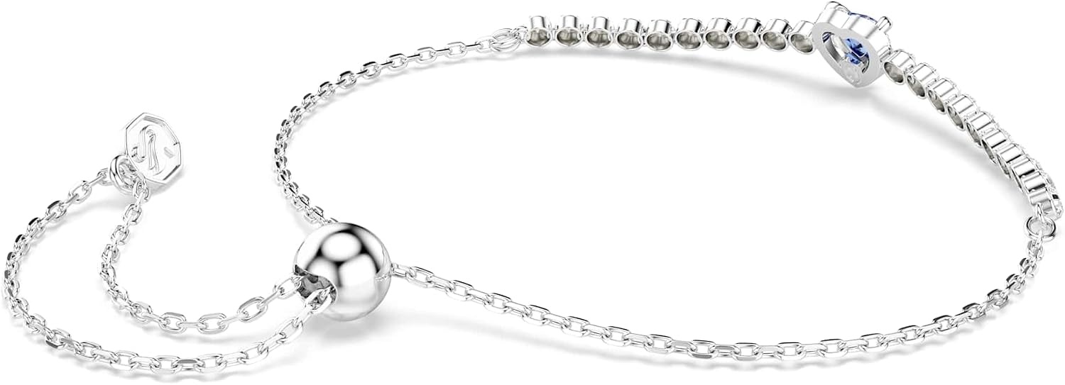 image:imageSwarovski One bracelet Mixed cuts Heart Blue Rhodium plated