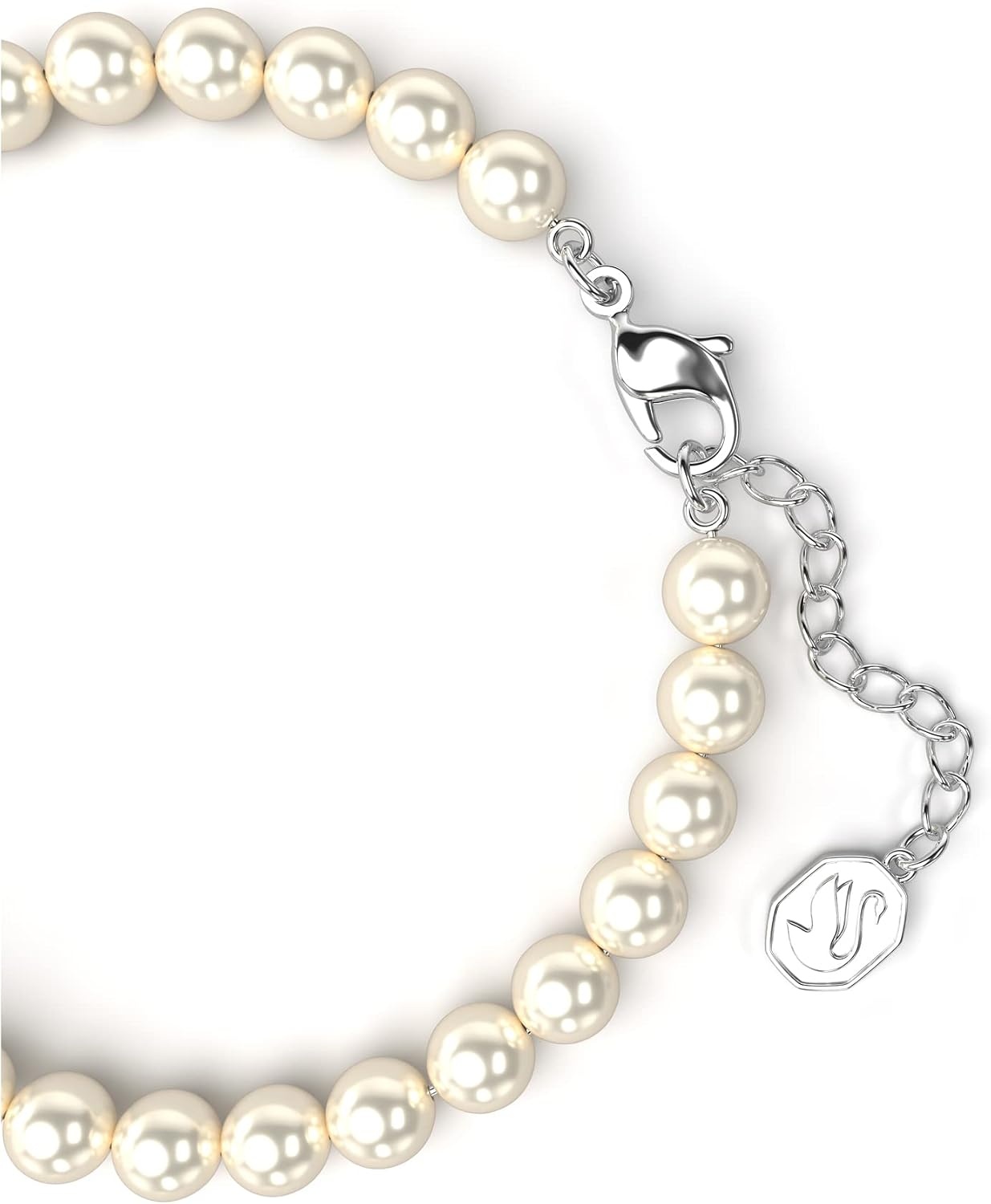 image:imageSwarovski Remix Strand Bracelet Crystal Pearls and PavSet Sphere in a Rhodium Finished Setting Part of the Remix Collection