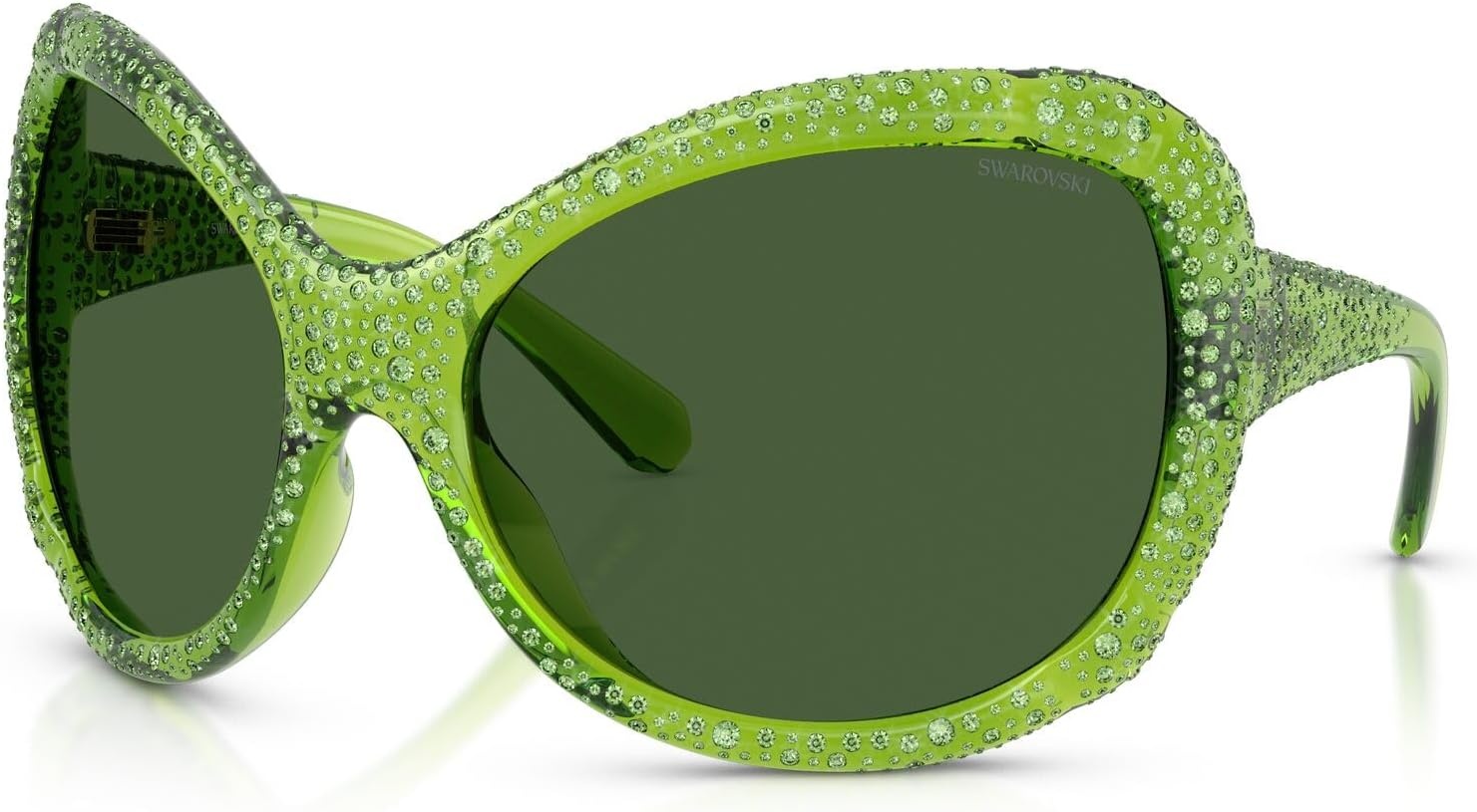 image:imageSwarovski SK6052 Sunglasses Transparent GreenDark Green 72 mm